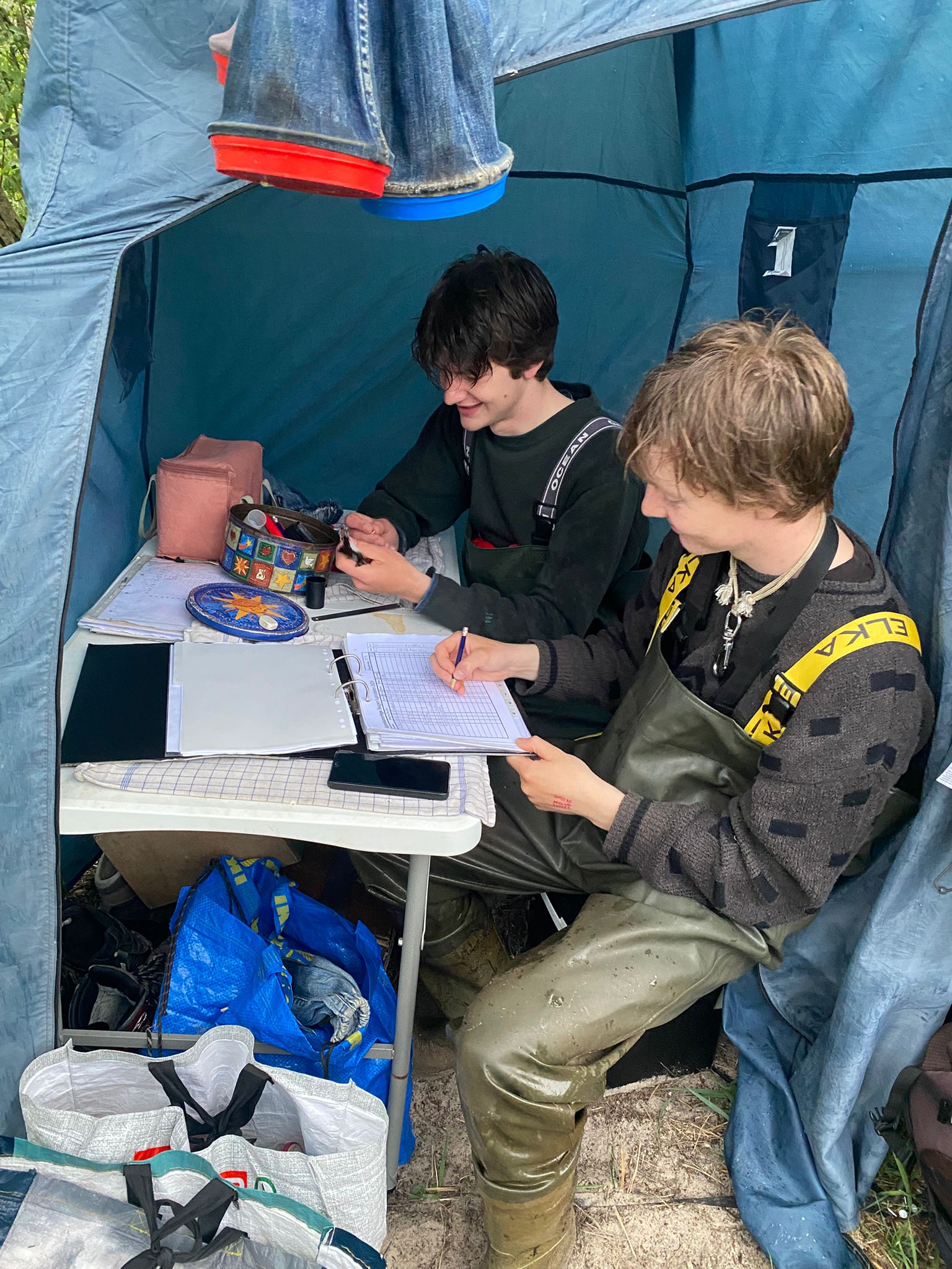 Ringing in the tent